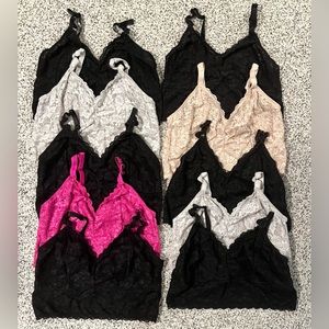 Torrid Women’s Bralette Set of 10 Black, Pink, Cream, Grey Size 2 18/20